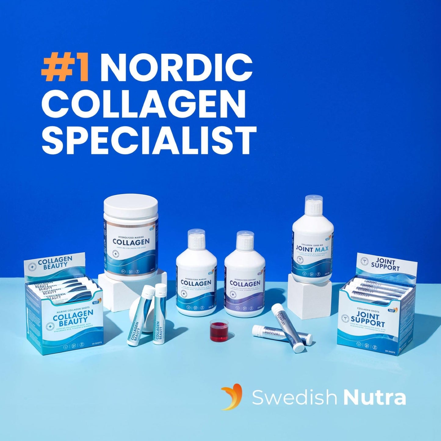 Swedish Nutra Hydrolysed Marine Collagen Powder 10.58 oz