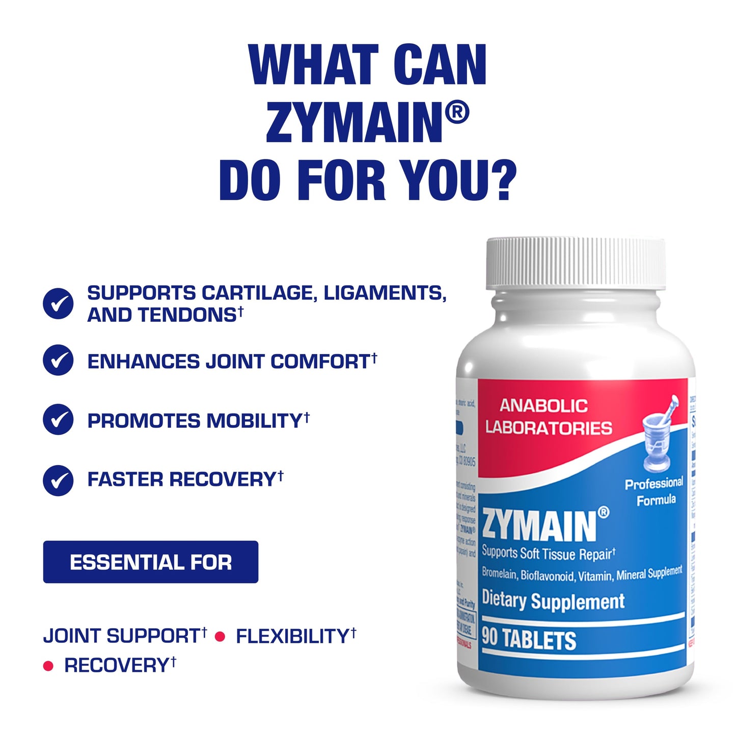 Anabolic Laboratories Zymain Cartilage Ligament and Tendon Supplement Tablet 90