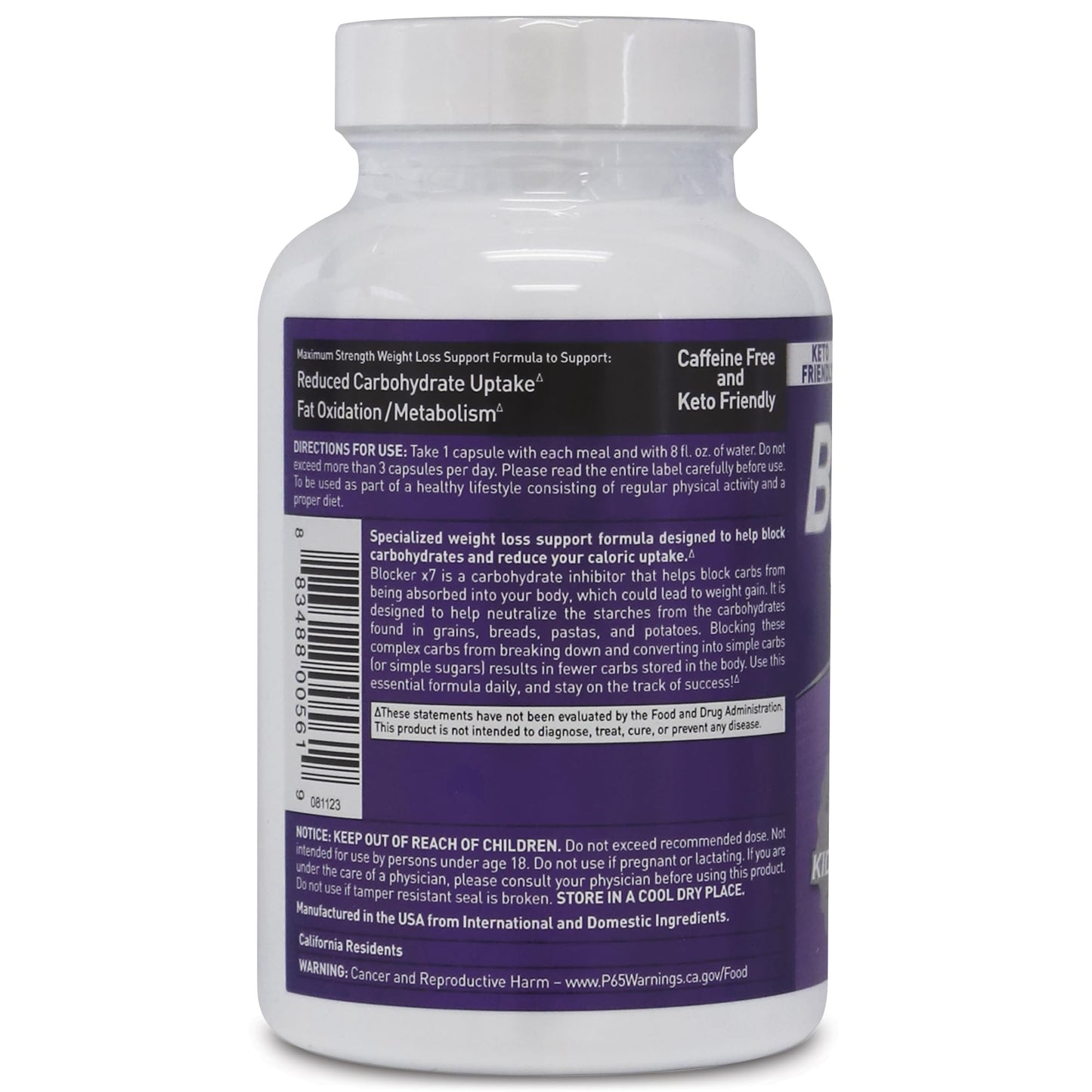 BioGenetic Laboratories Carb Blocker X7 White Kidney Bean Capsules, 90 Count