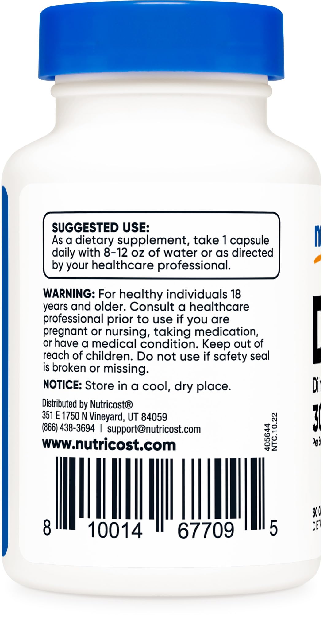 Nutricost DIM Diindolylmethane 300mg Capsule 30 Count