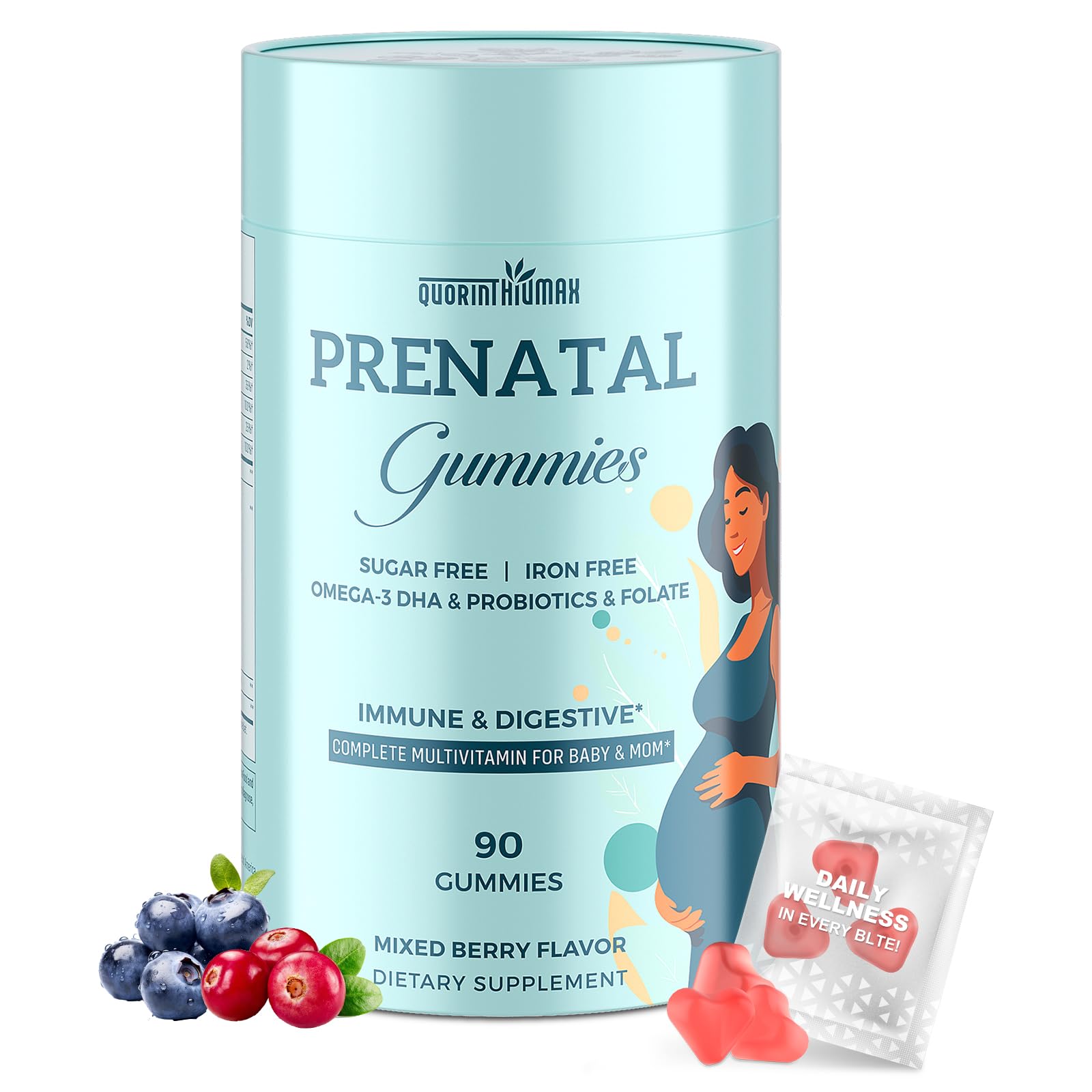 Quorinthiumax Prenatal Gummies Sugar Free 90 Count