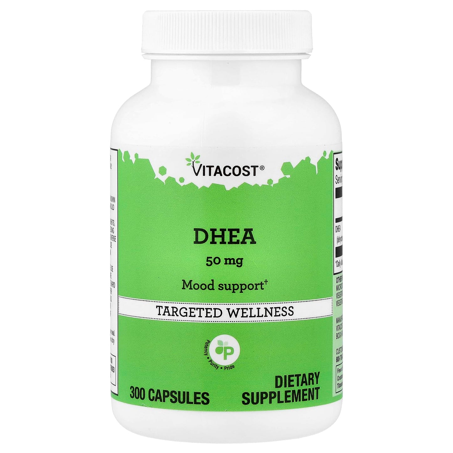 Vitacost DHEA 50 mg Capsule, 300 Capsules