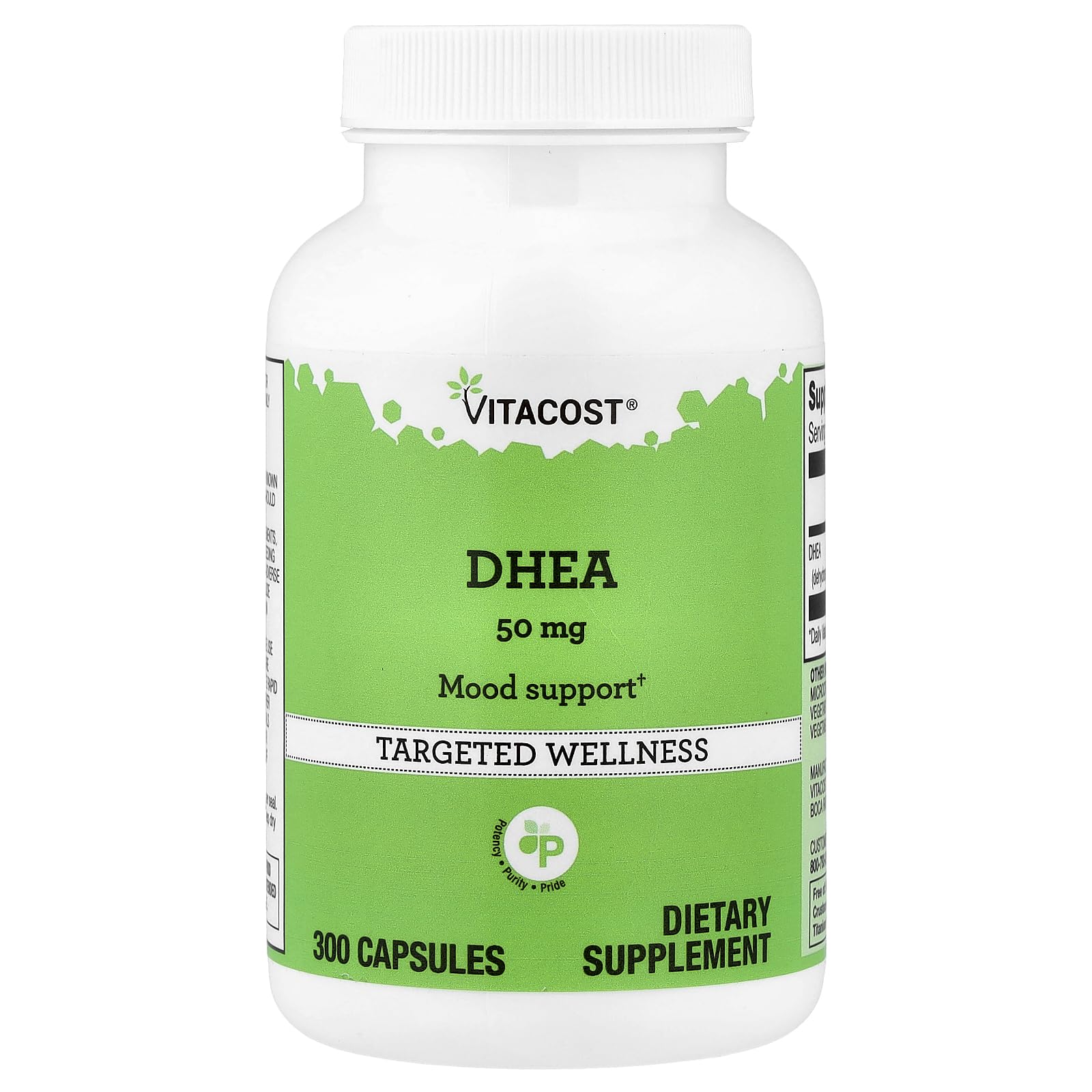 Vitacost DHEA 50 mg Capsule, 300 Capsules