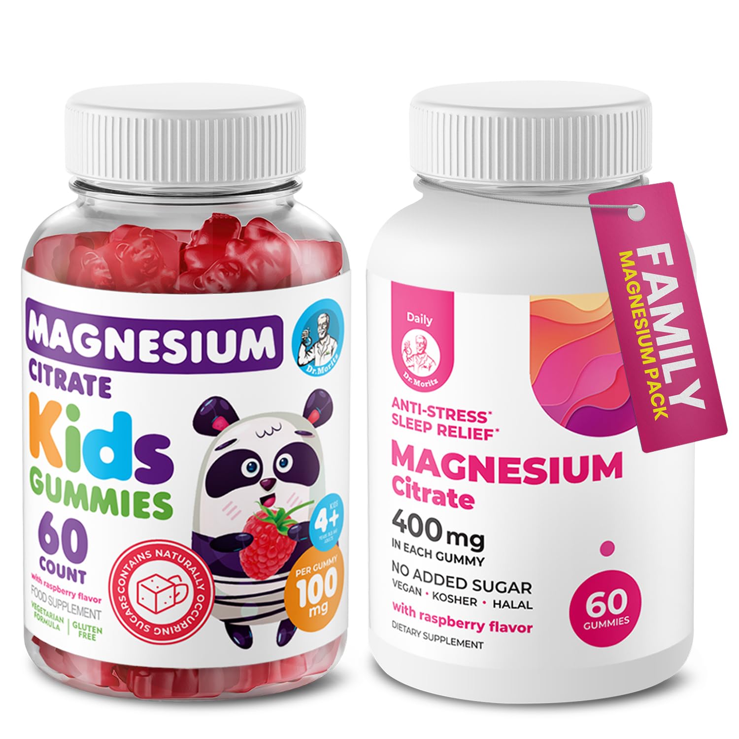 DR. MORITZ Calm Magnesium Gummies, 120 Count