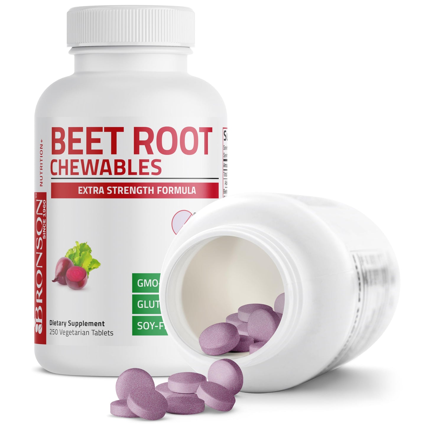 Bronson Beet Root Chewables 250 Count