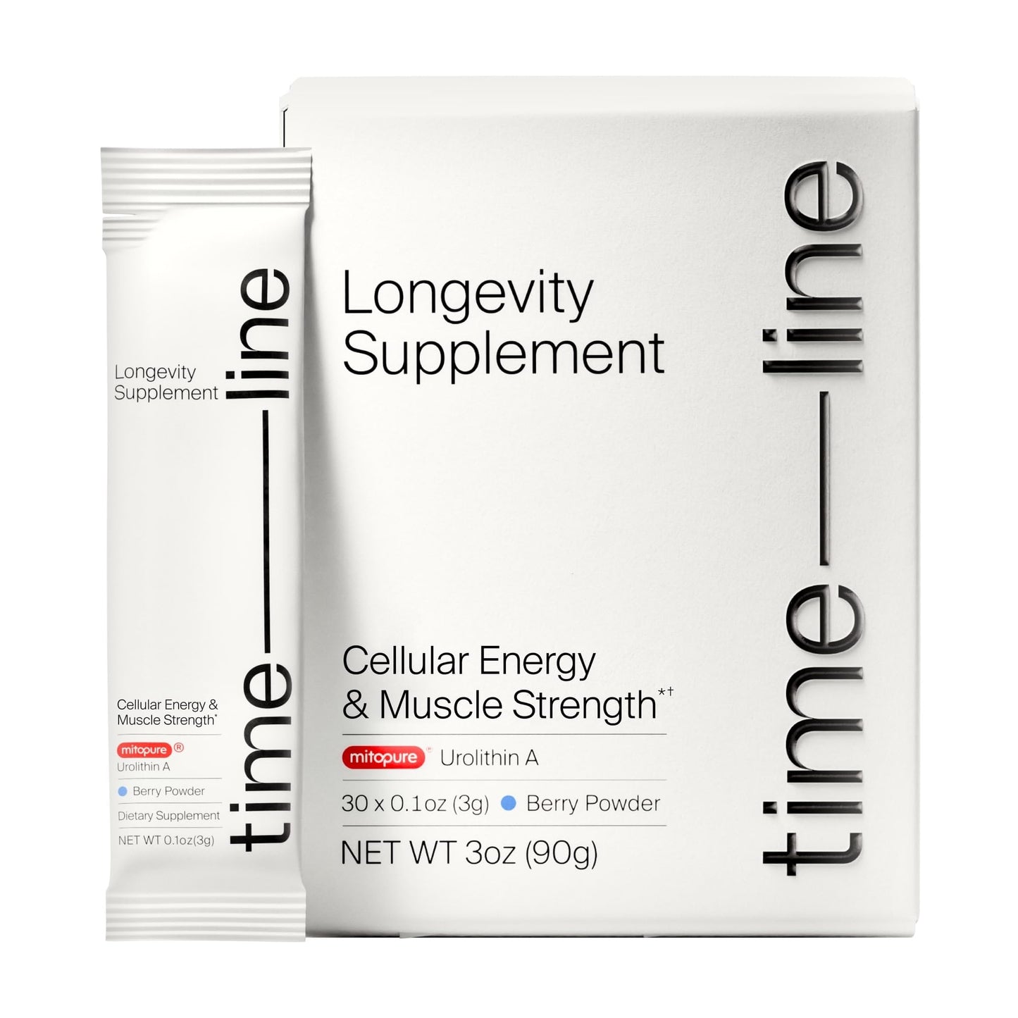 Timeline Mitopure Urolithin A Supplement Powder, 3 Ounce