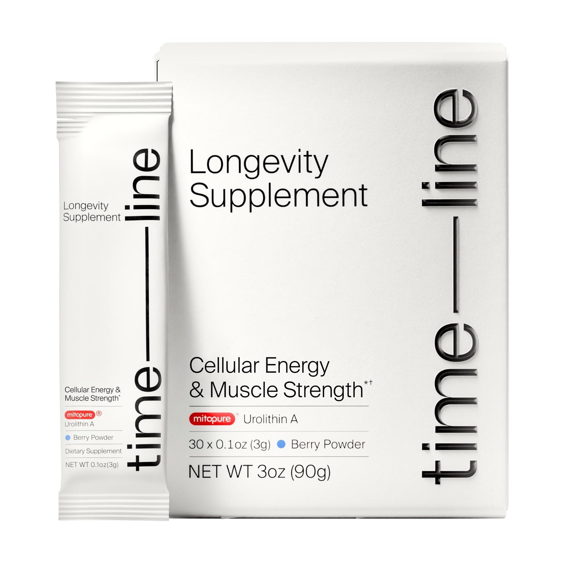 Timeline Mitopure Urolithin A Supplement Powder, 3 Ounce