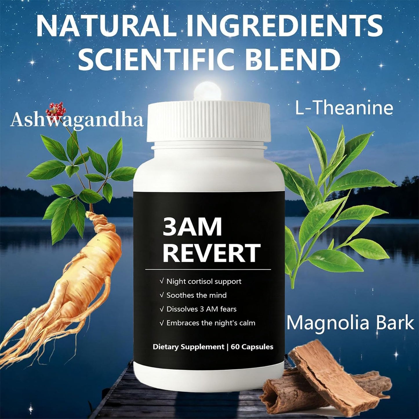 SCEZROB Kleos Cortisol 3 AM Revert Capsules, 60 Count