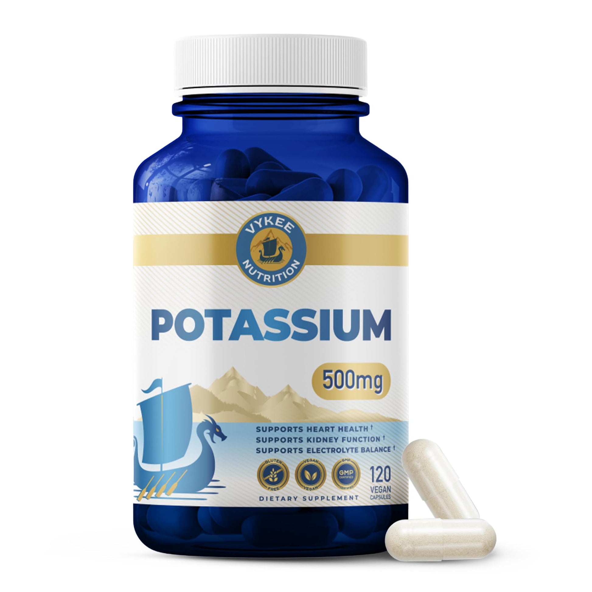 Vykee Nutrition Potassium Citrate Capsules 120 Count