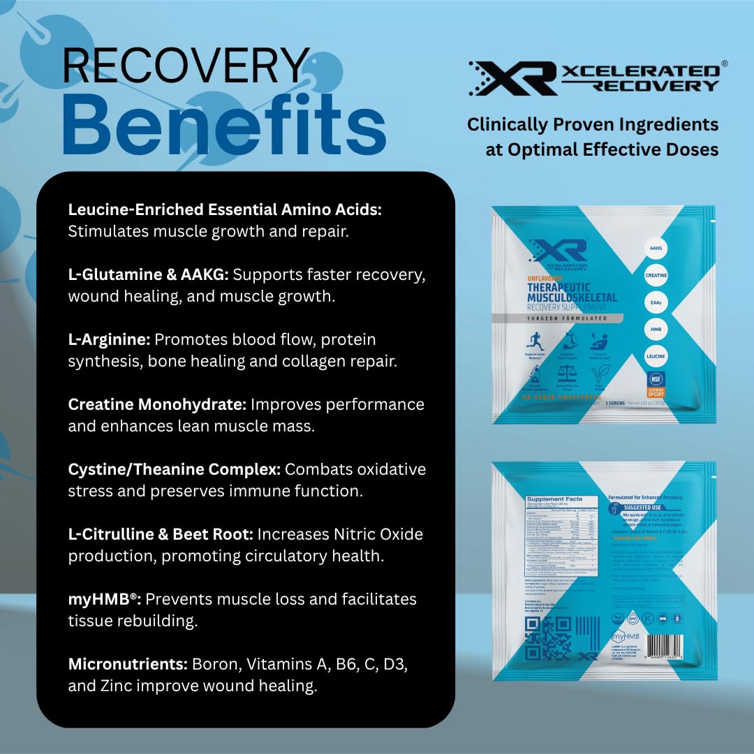 XR Xcelerated Recovery Muscle Support Supplement Powder, 414.4