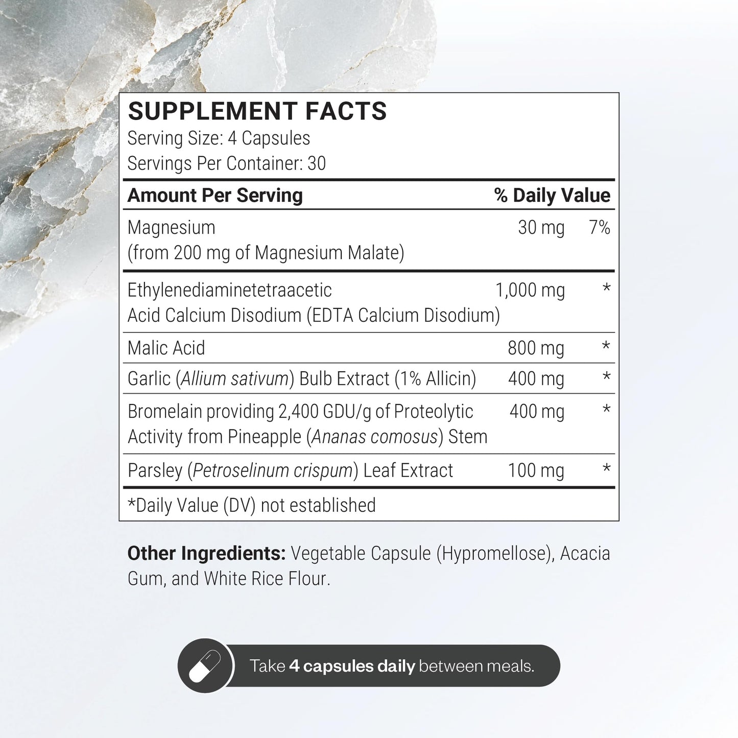 Supersmart Cardio Clear Garlic EDTA Supplement Capsules 120 Capsules