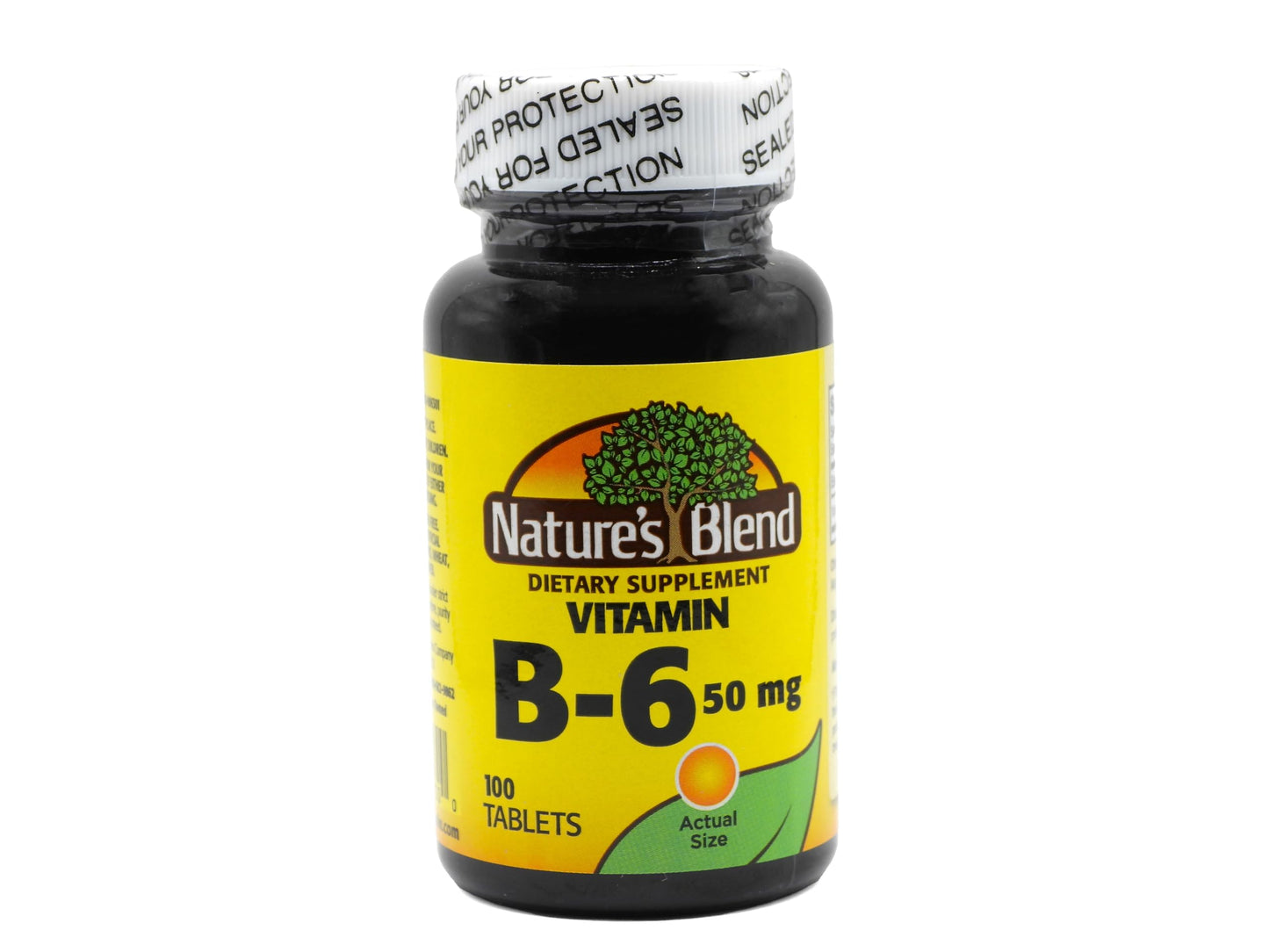 Nature's Blend Vitamin B-6 50mg Tablet, 100 Count