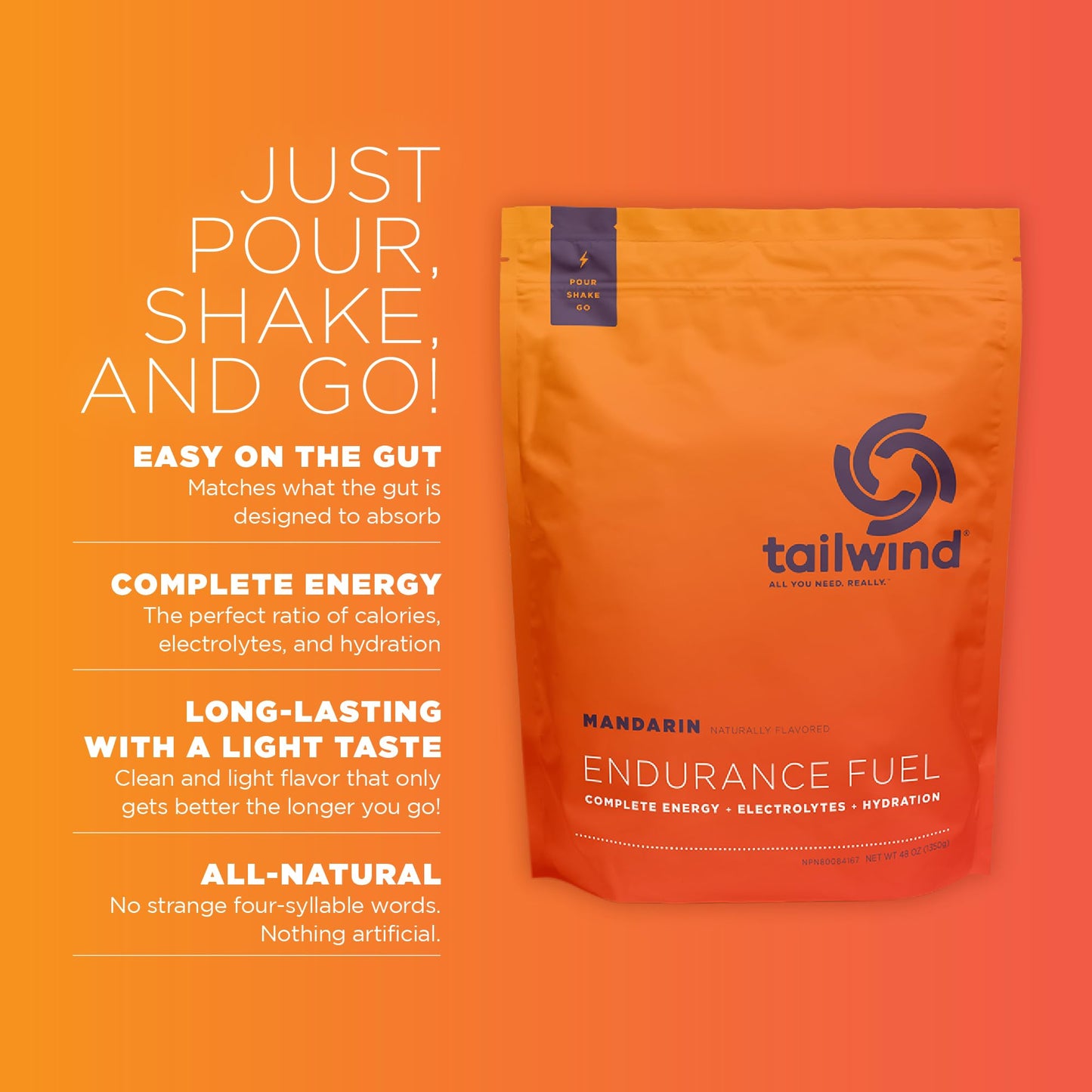 Tailwind Nutrition Endurance Fuel Powder 29 Servings