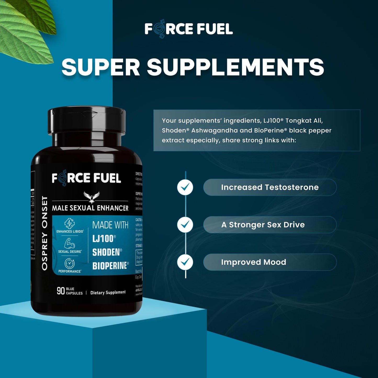 FORCE FUEL Sex Pills for Men Capsule 90 Count