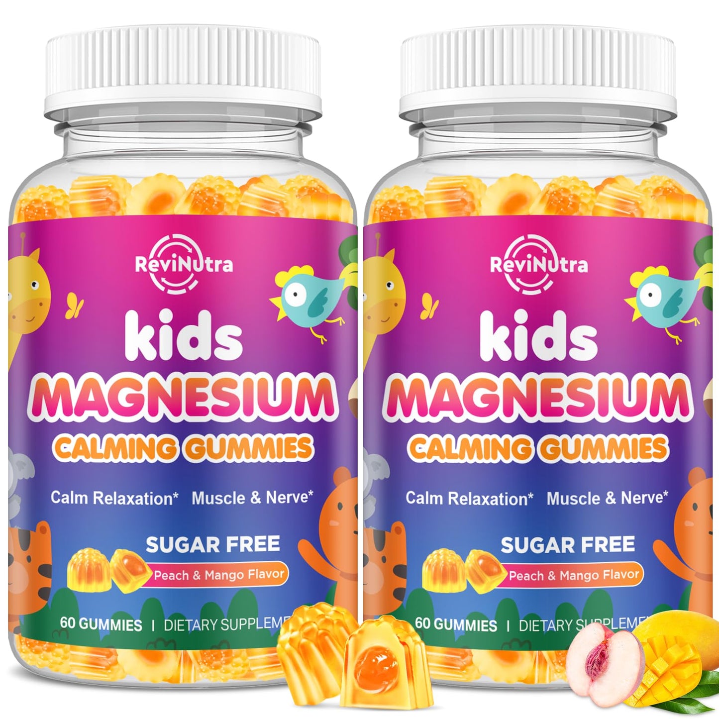 ReviNutra Magnesium Glycinate Gummies 120 Count
