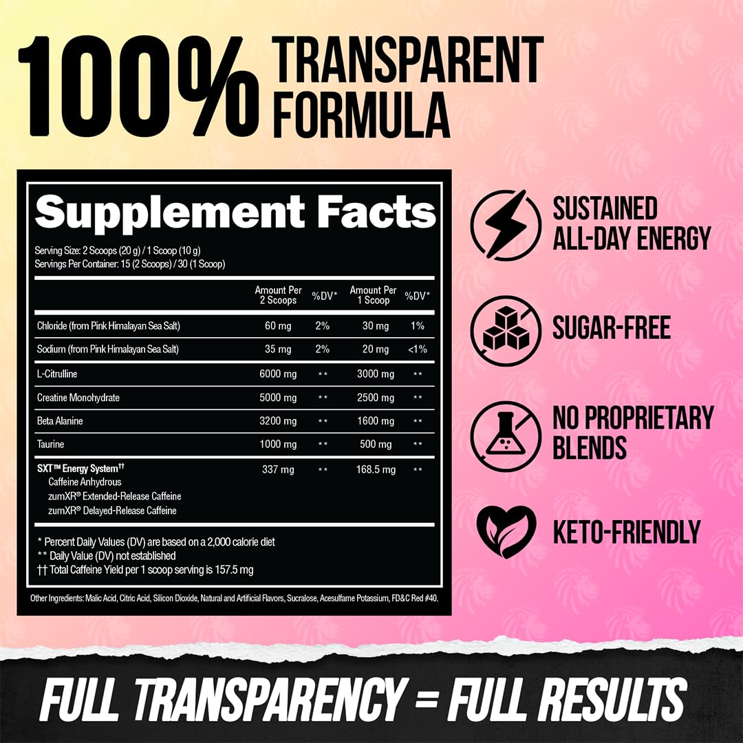 ALPHA LION Core Pre Workout Powder 30 Servings
