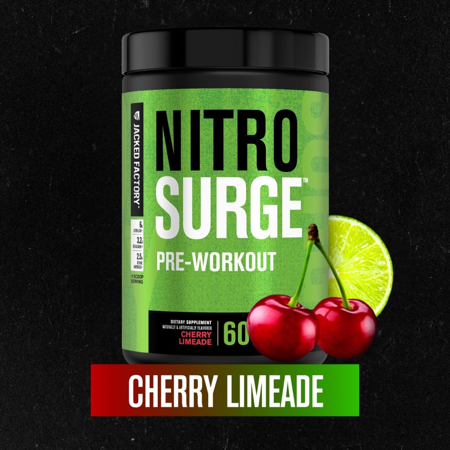 Jacked Factory Nitrosurge Pre Workout Supplement Powder 60 Servings