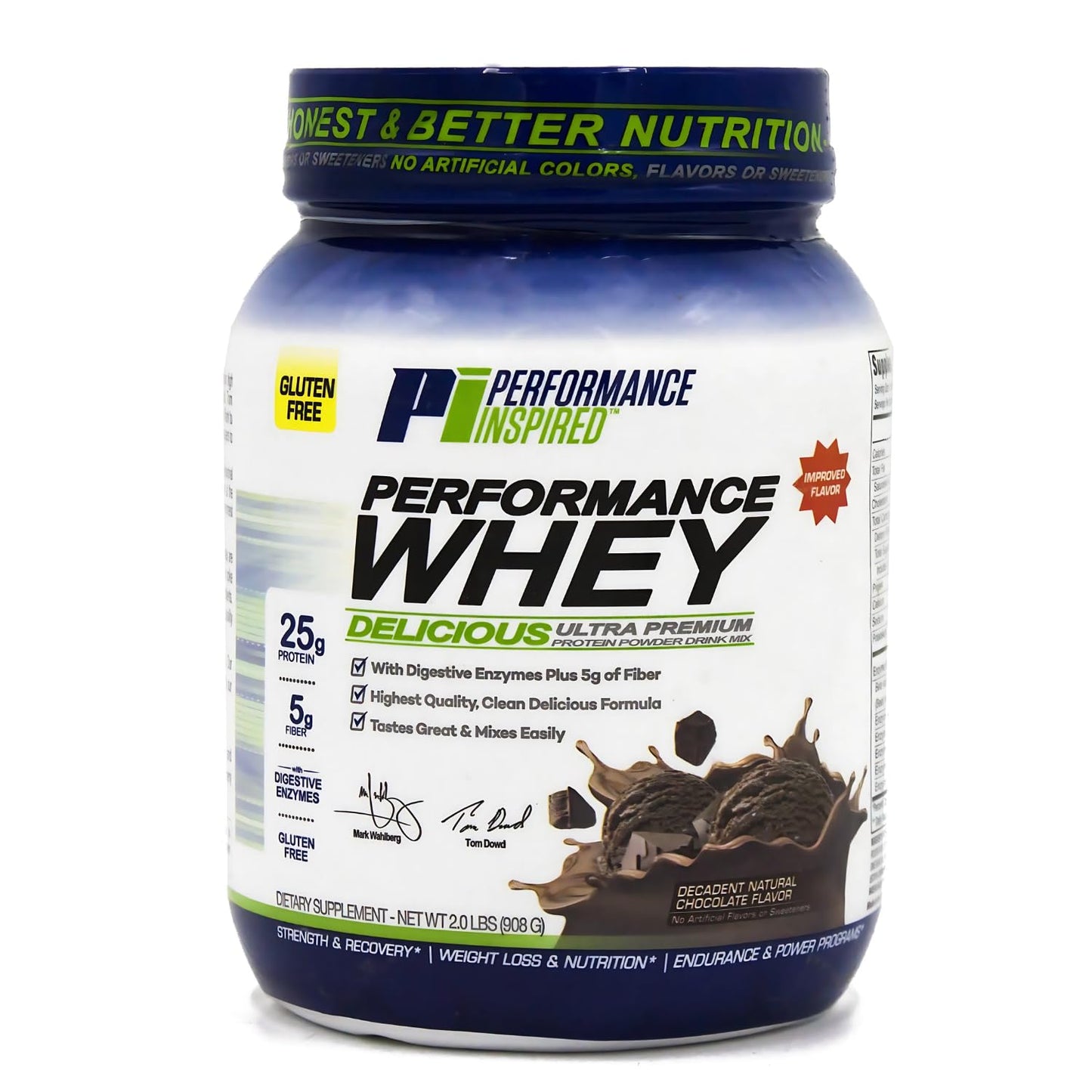 Performance Inspired Whey Protein Powder, 32 Servings, Decadent Natural Chocolate