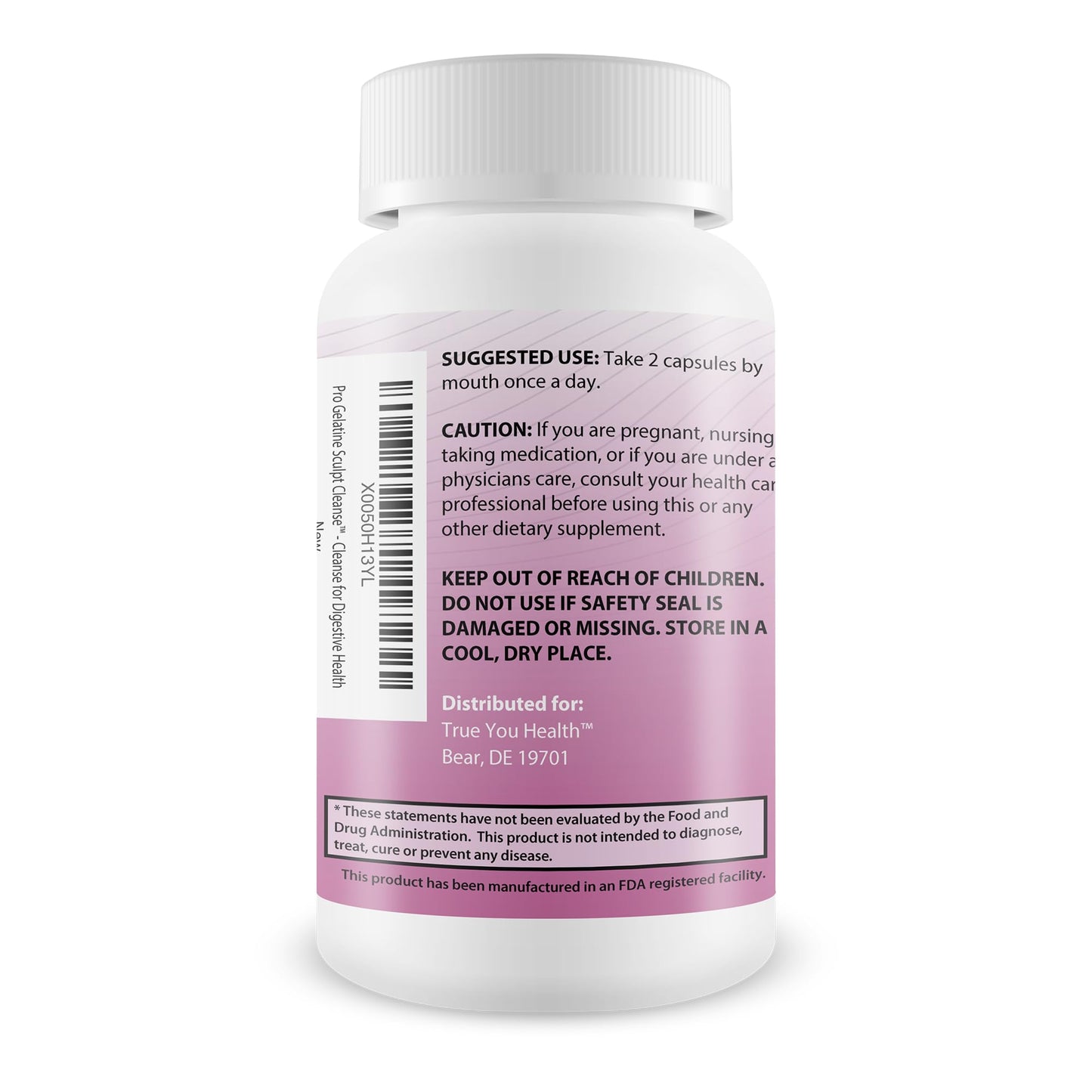 True You Health Pro Gelatine Sculpt Cleanse Capsules, 60 Count