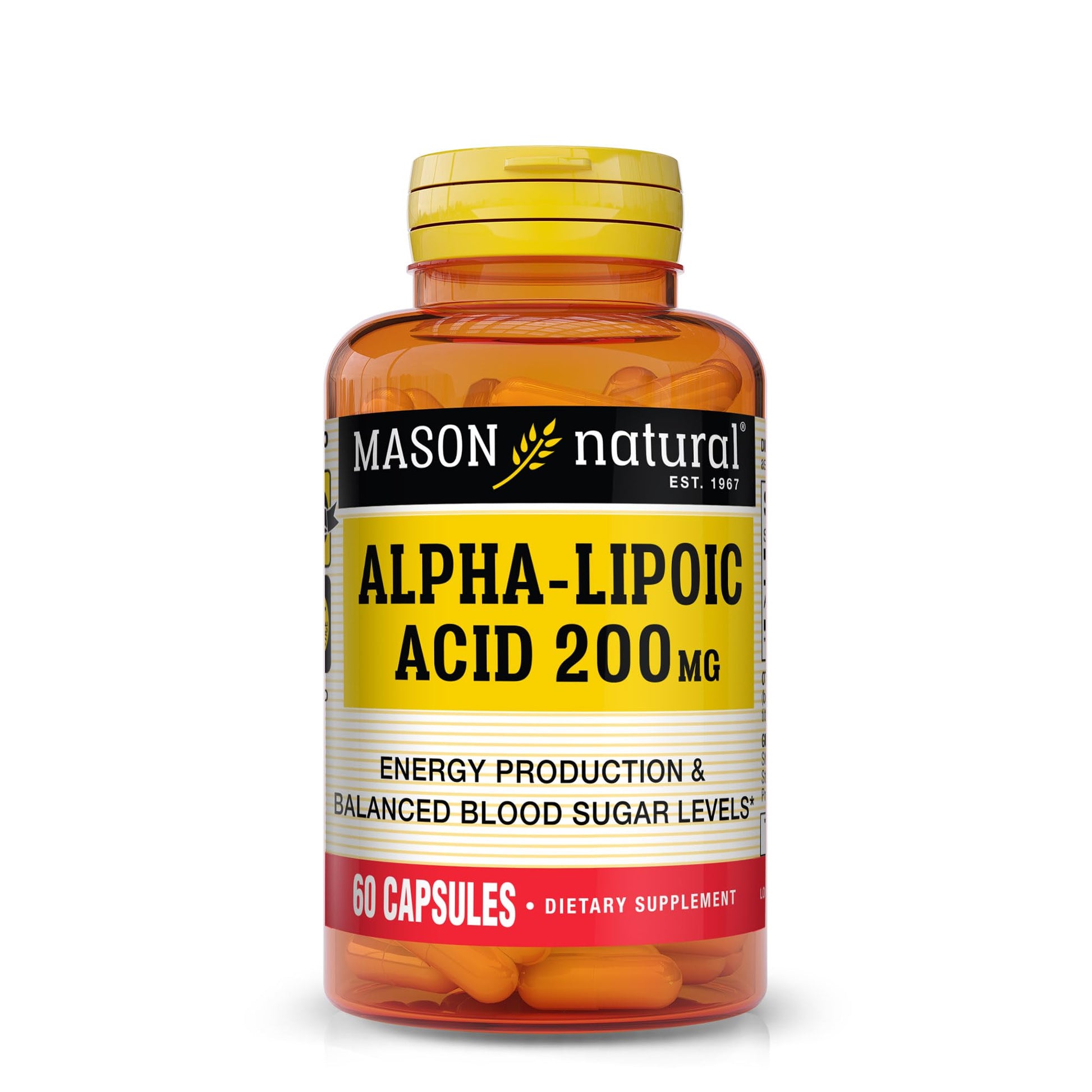Mason Natural Alpha Lipoic Acid 200 mg, 60 Capsules