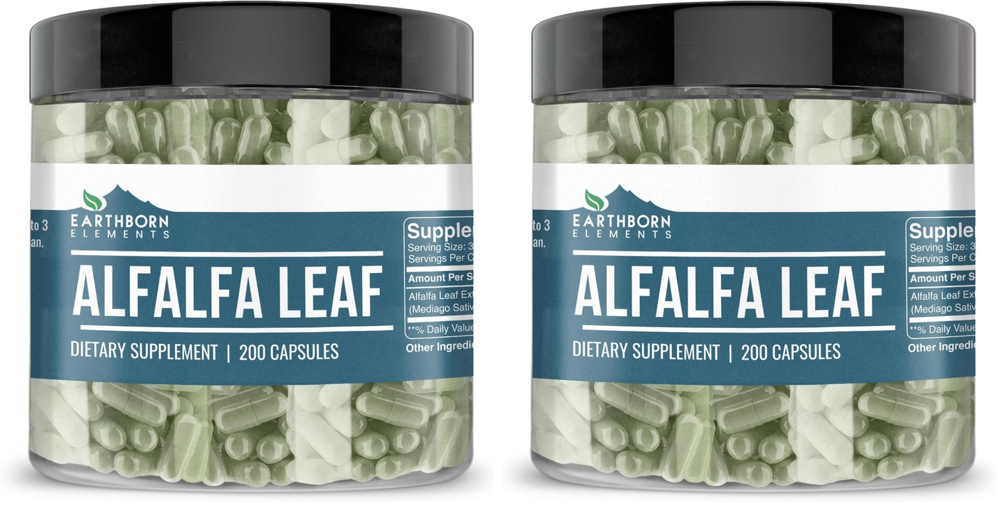 Earthborn Elements Alfalfa Leaf Capsules 400 Count