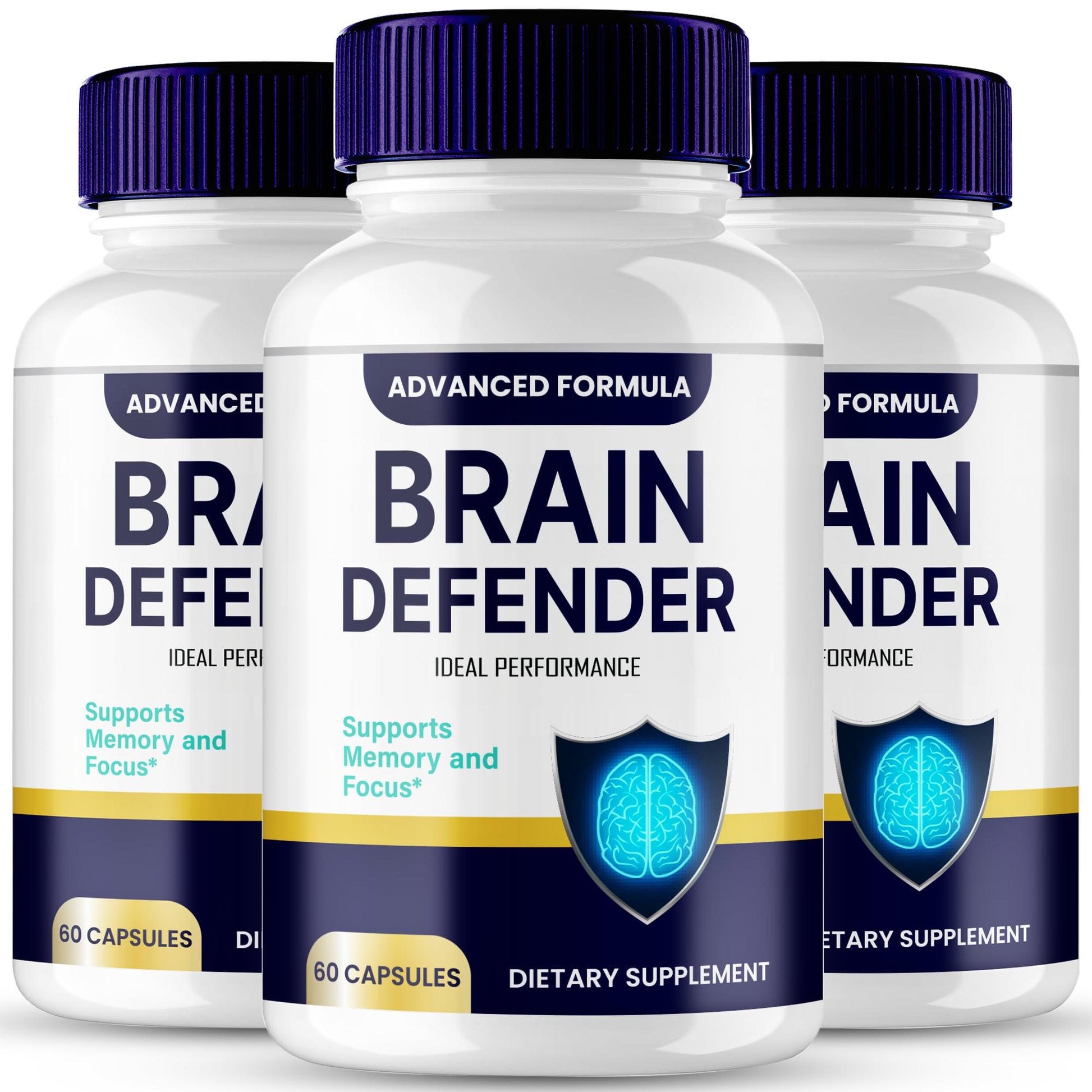 Ideal Performance Brain Defender Brain and Memory Support Capsule 180 Capsules