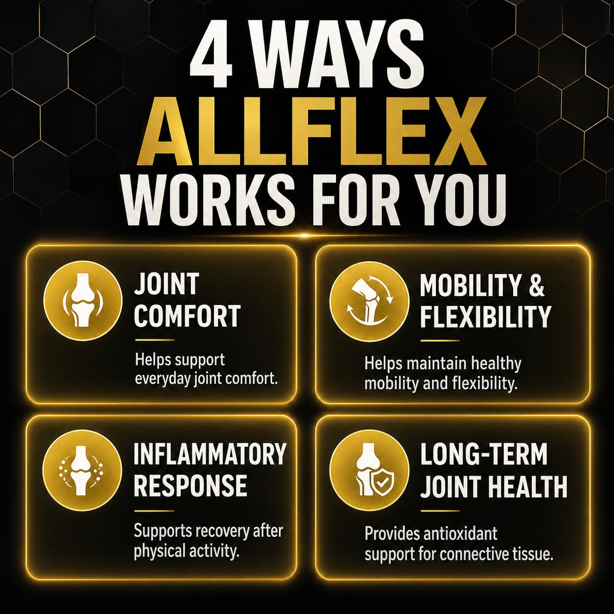 ALLMAX Advanced AllFlex Joint Support Capsules, 60 Capsules