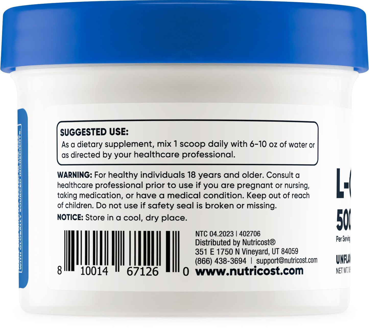 Nutricost L-Carnosine Powder 50 Grams (100 Servings) - Non-GMO, 1.8 Ounce