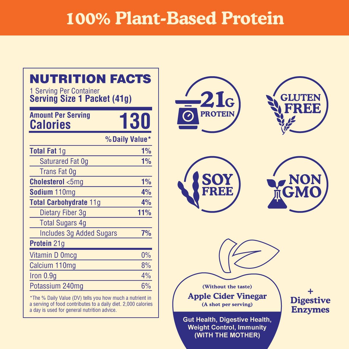 BBfL Plant-Based Protein Shake Powder, 9.2