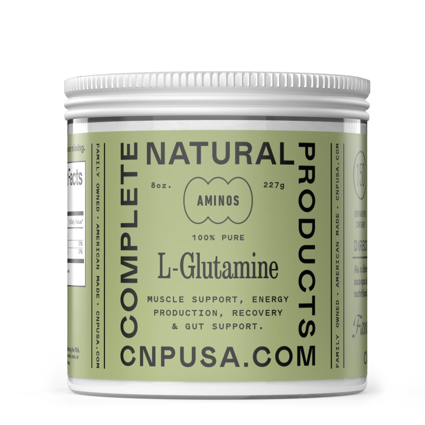 Complete Natural Products L-Glutamine Powder Supplement, 8 oz