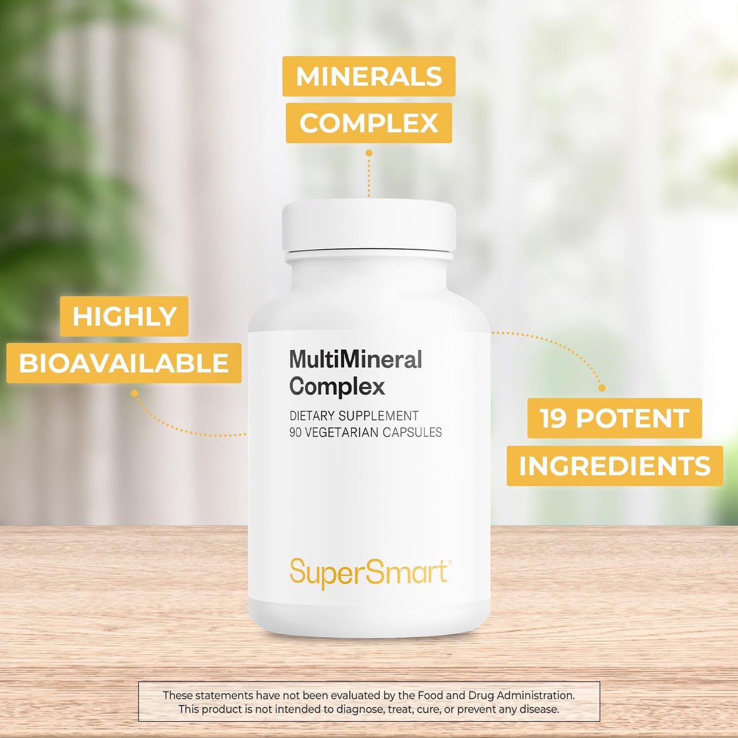 Supersmart Multimineral Complex Supplement (Full Spectrum) Capsules 90 Count