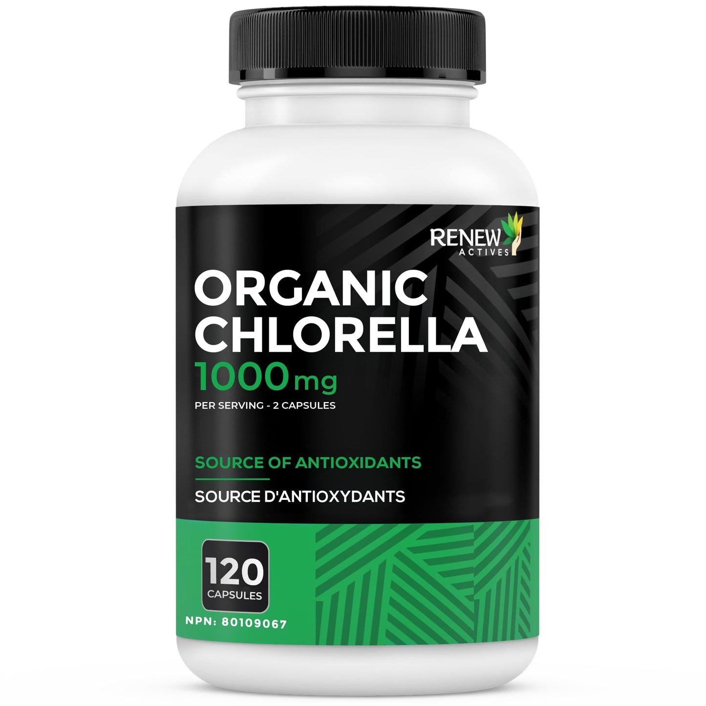Renew Actives Chlorella Capsules 1000mg per 2 Capsules, 120 Capsules