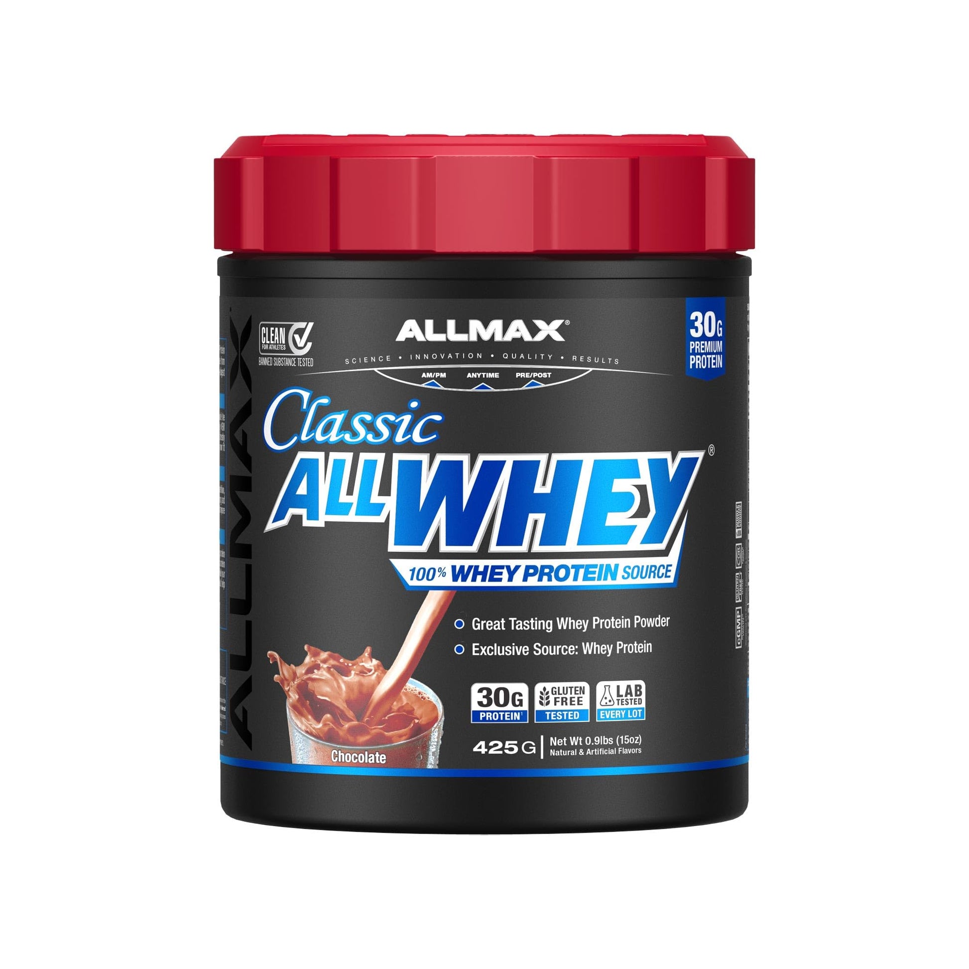 ALLMAX AllWhey Classic Whey Protein Powder, Chocolate, 15 oz