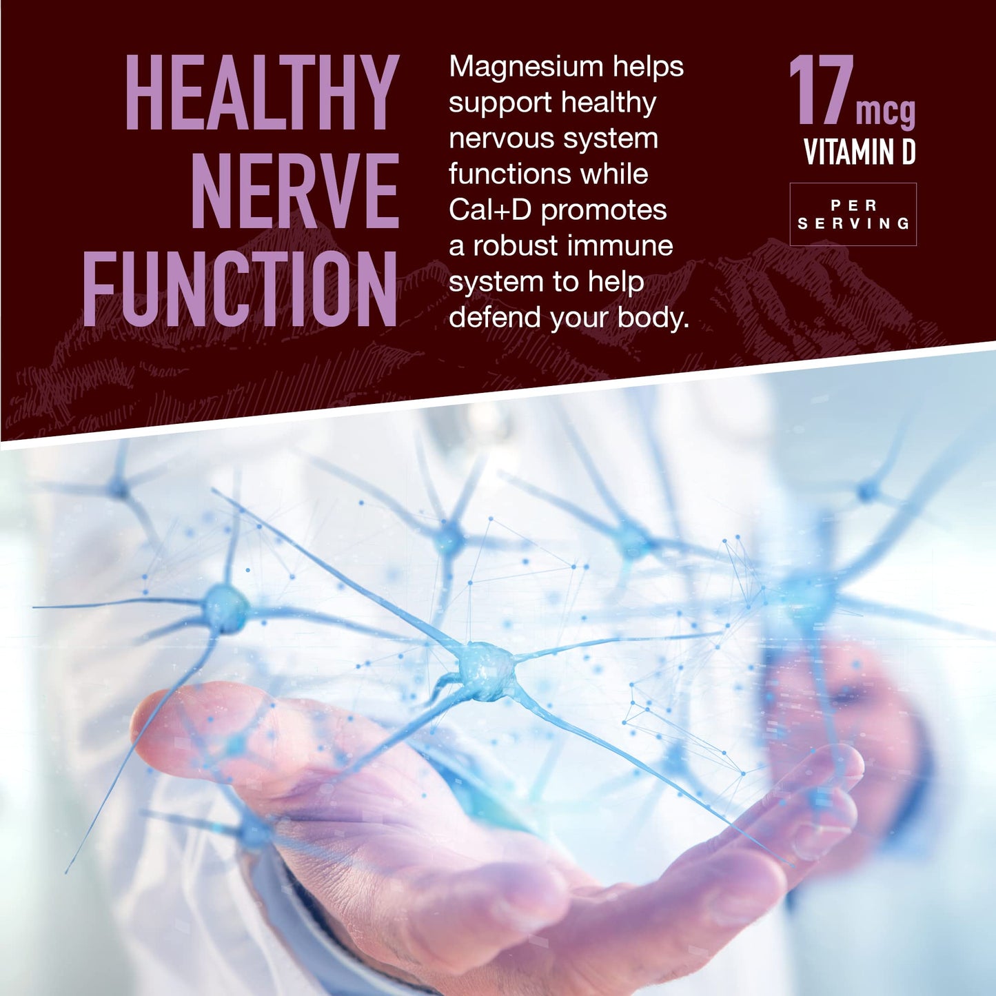 YUM-V'S Strong Earth Calcium, Magnesium, Vitamin D3 Gummies, 90 Count