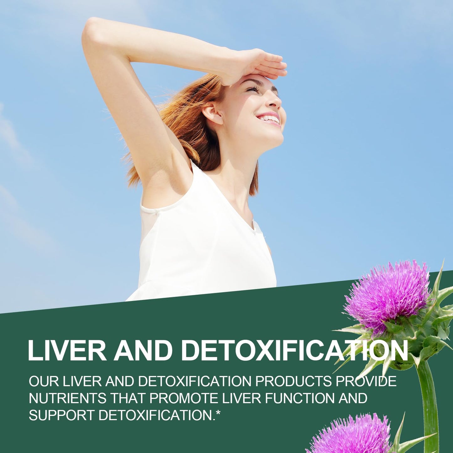JulyDeer Milk Thistle 500mg Silymarin Marianum Liver Herbal Extracts Capsules, 120 Count