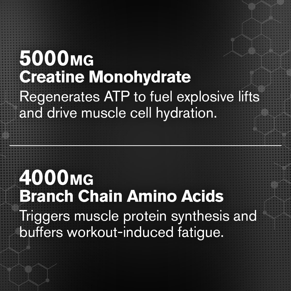 Jacked Factory Creatine Monohydrate + BCAA Powder, 30 Servings