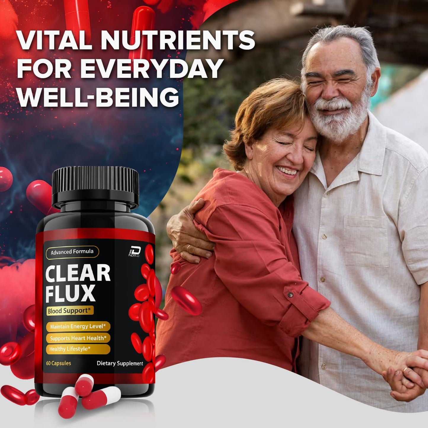 Indelo Clear Flux Capsules 300 Capsules