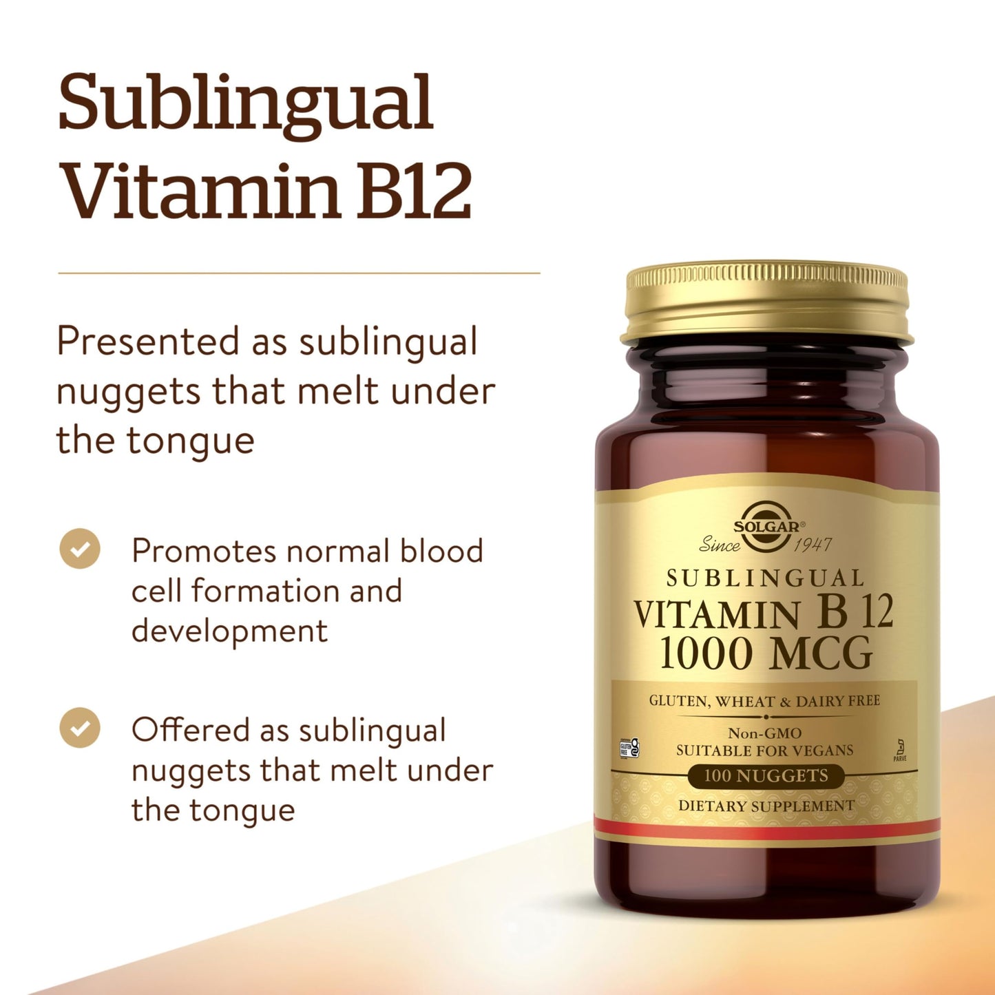 Solgar Vitamin B12 1000 mcg Capsule, 100 Count