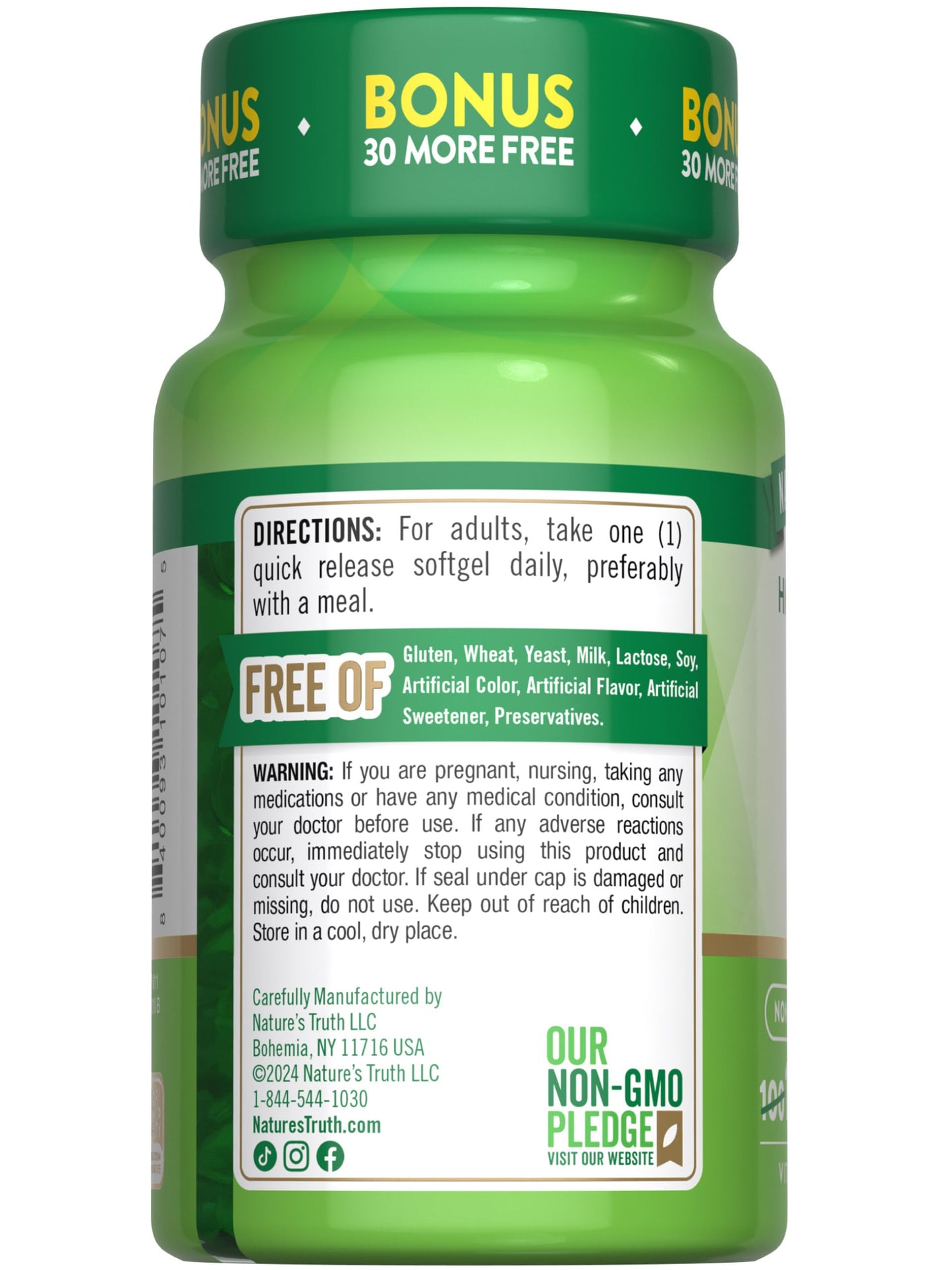 Nature's Truth Vitamin D3 5000 IU Softgel 130 Count