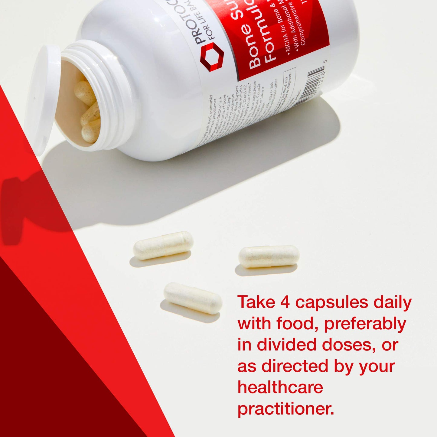 PROTOCOL FOR LIFE BALANCE Bone Support Formula with Calcium Capsule, 180 Count
