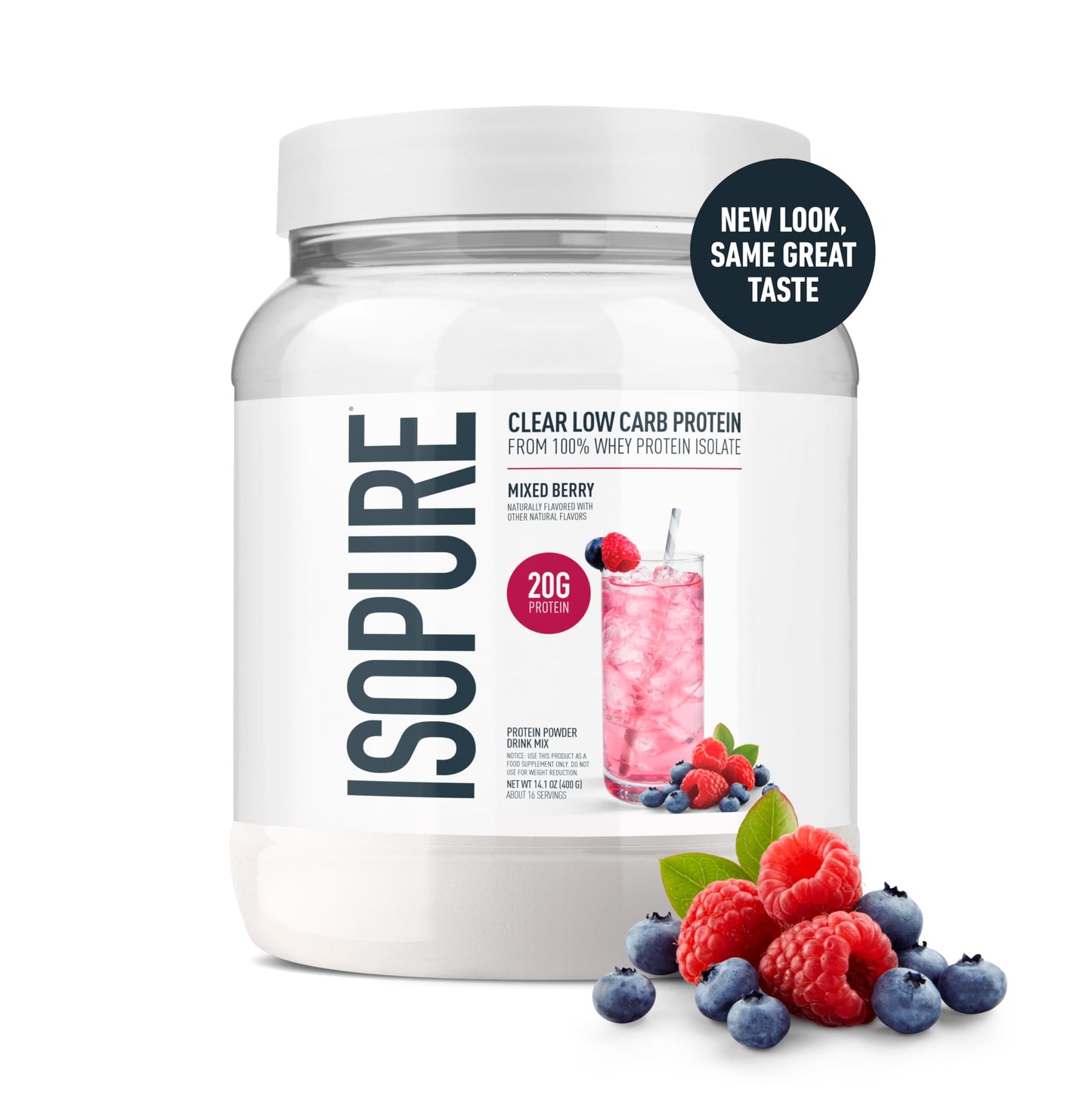 Isopure Clear Whey Isolate Protein Powder 16 Servings