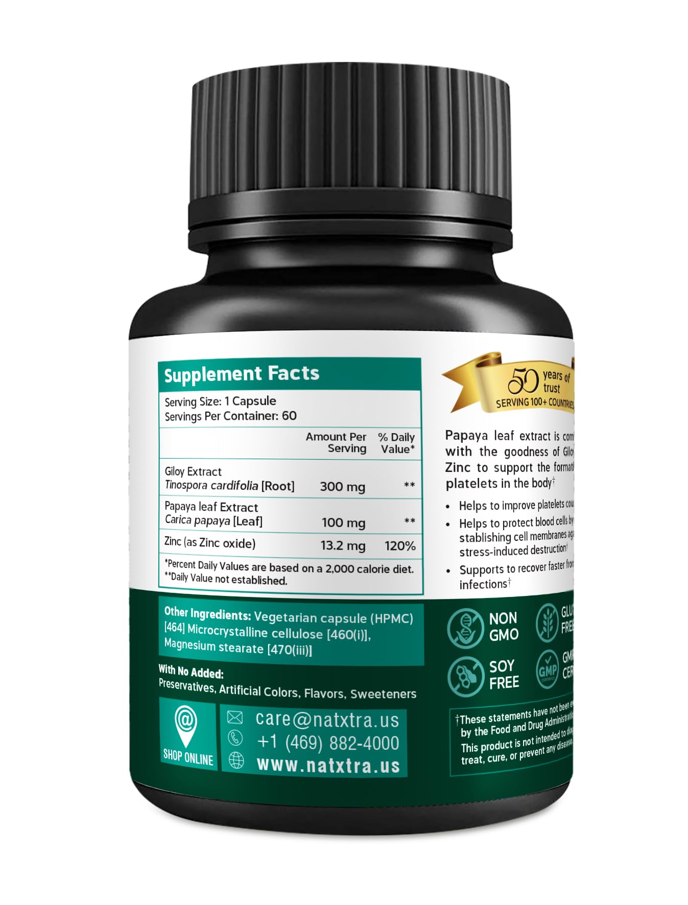 NatXtra Platelet Active+ Capsules 60