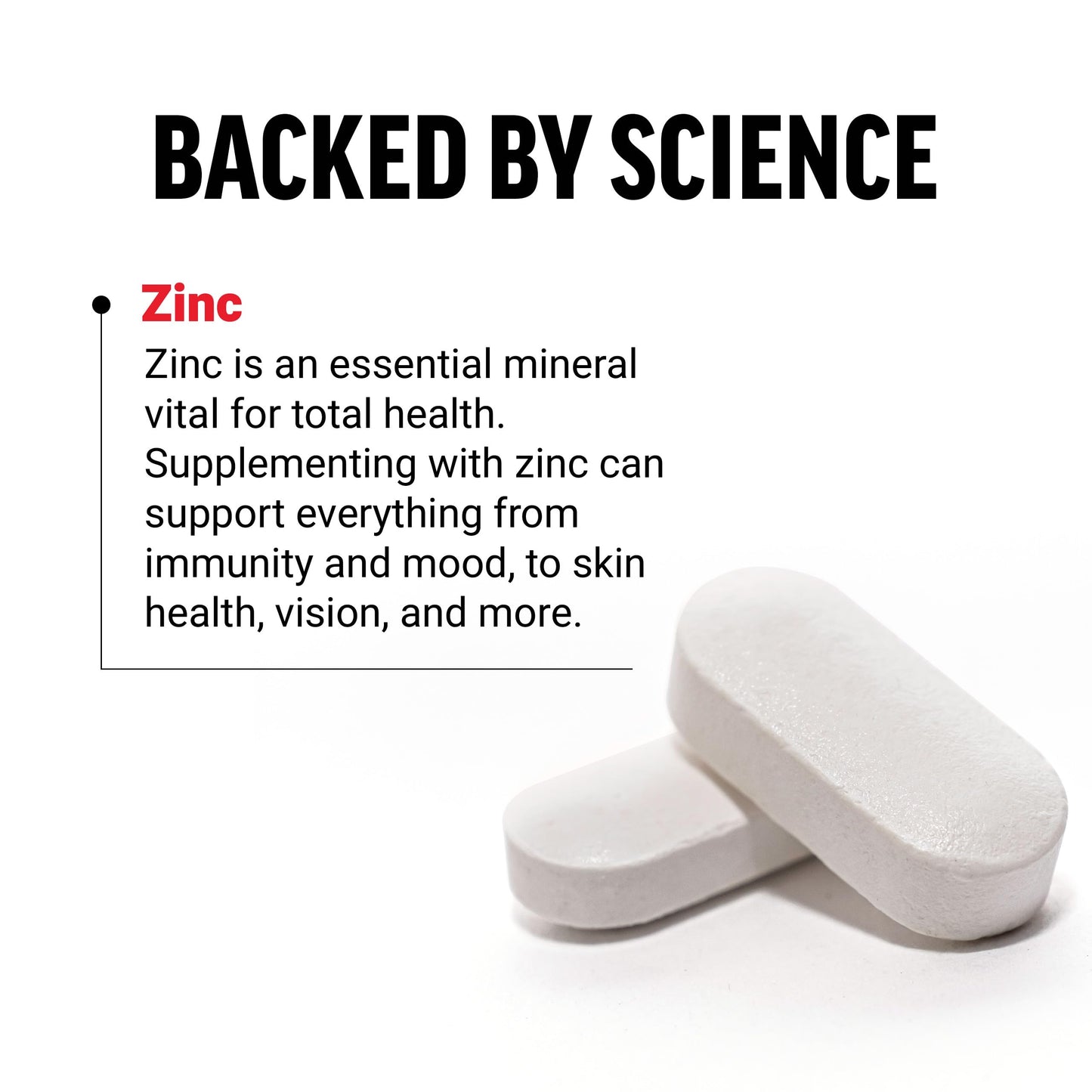 Force Factor Zinc 50mg Tablets, 240 Count