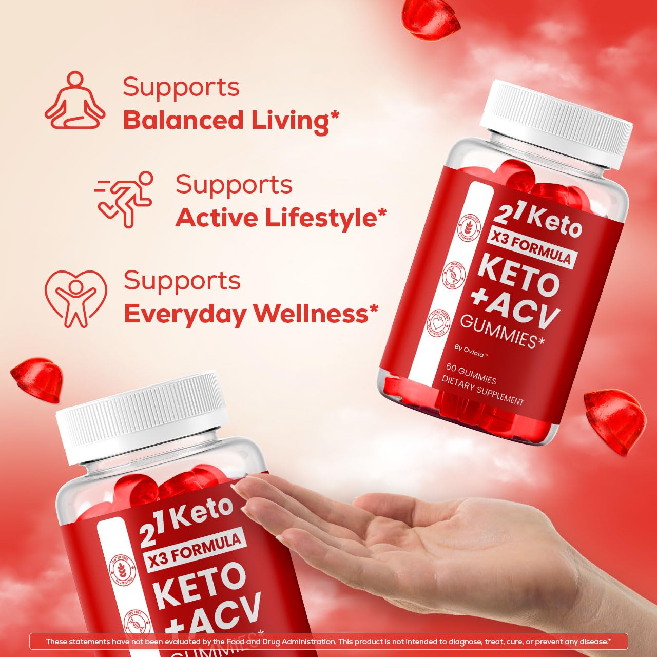 OVICIA 21 Keto Gummies Gummy 60 Count