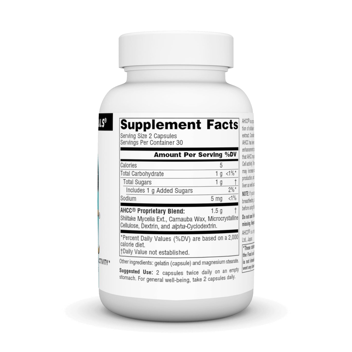 Source Naturals AHCC 750 mg Increases Natural Killer Cell Activity Capsules, 60 Count