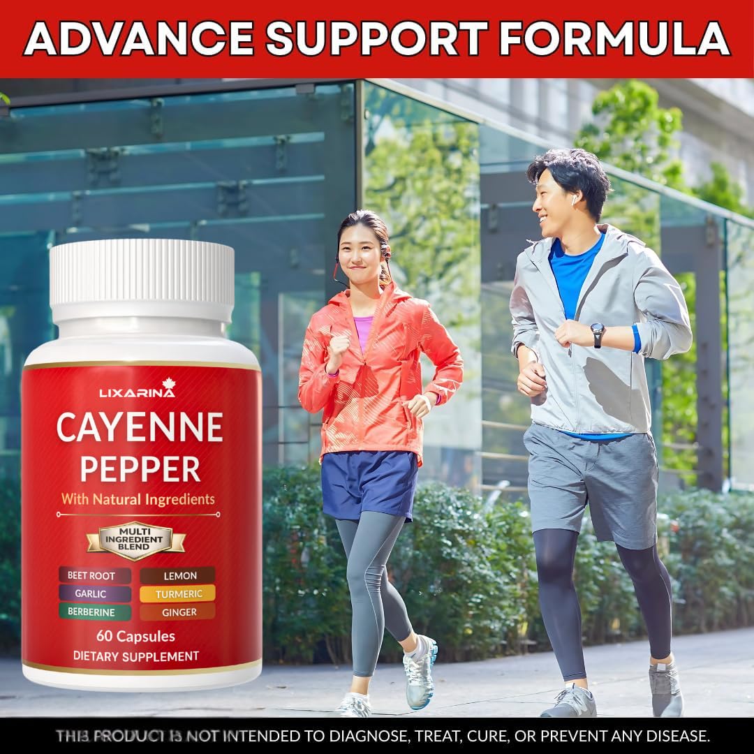 LIXARINA Cayenne Pepper Capsules 120 Count
