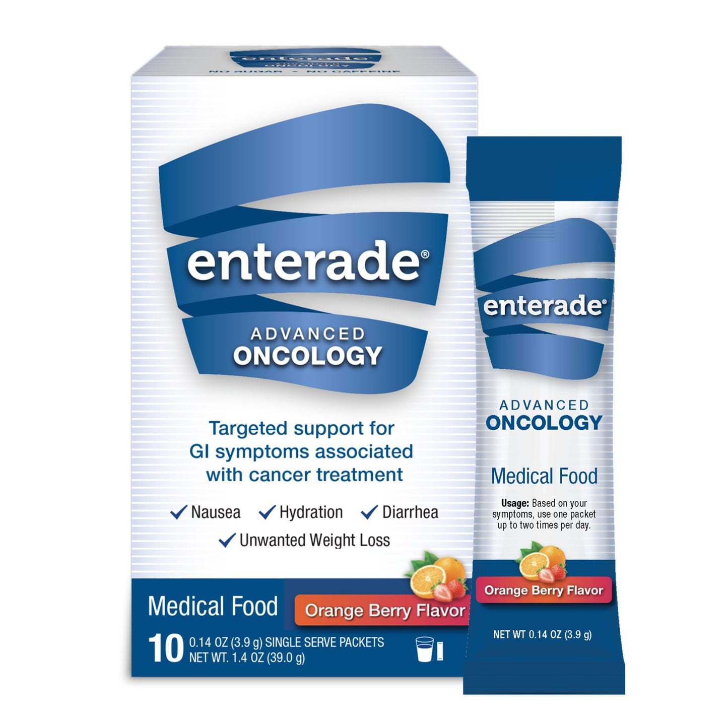 enterade Advanced Oncology Powder Packets Orange Berry, 10 Packets
