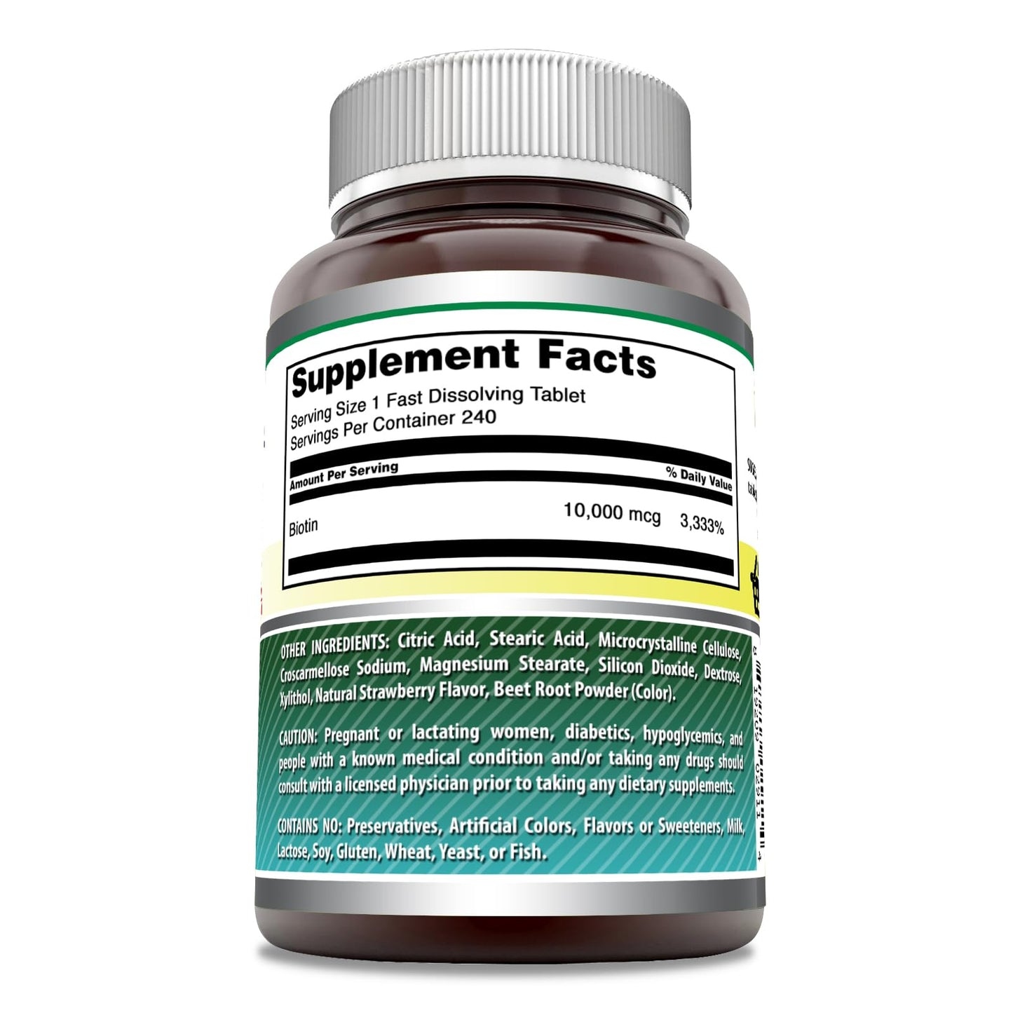 Amazing Nutrition Biotin 10,000 mcg Tablets, 1 Count