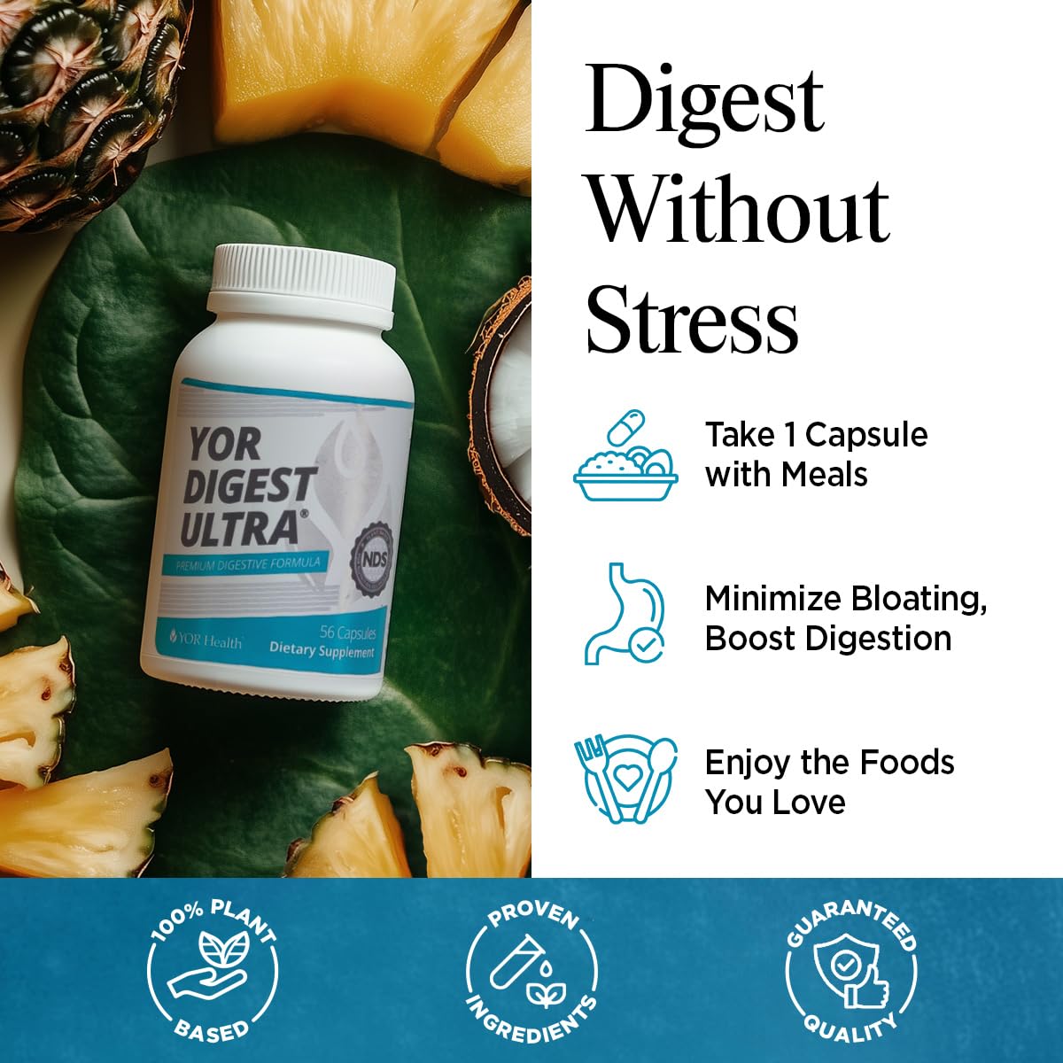 YOR Health Digest Ultra Digestive Enzymes Capsule, 1 Capsule