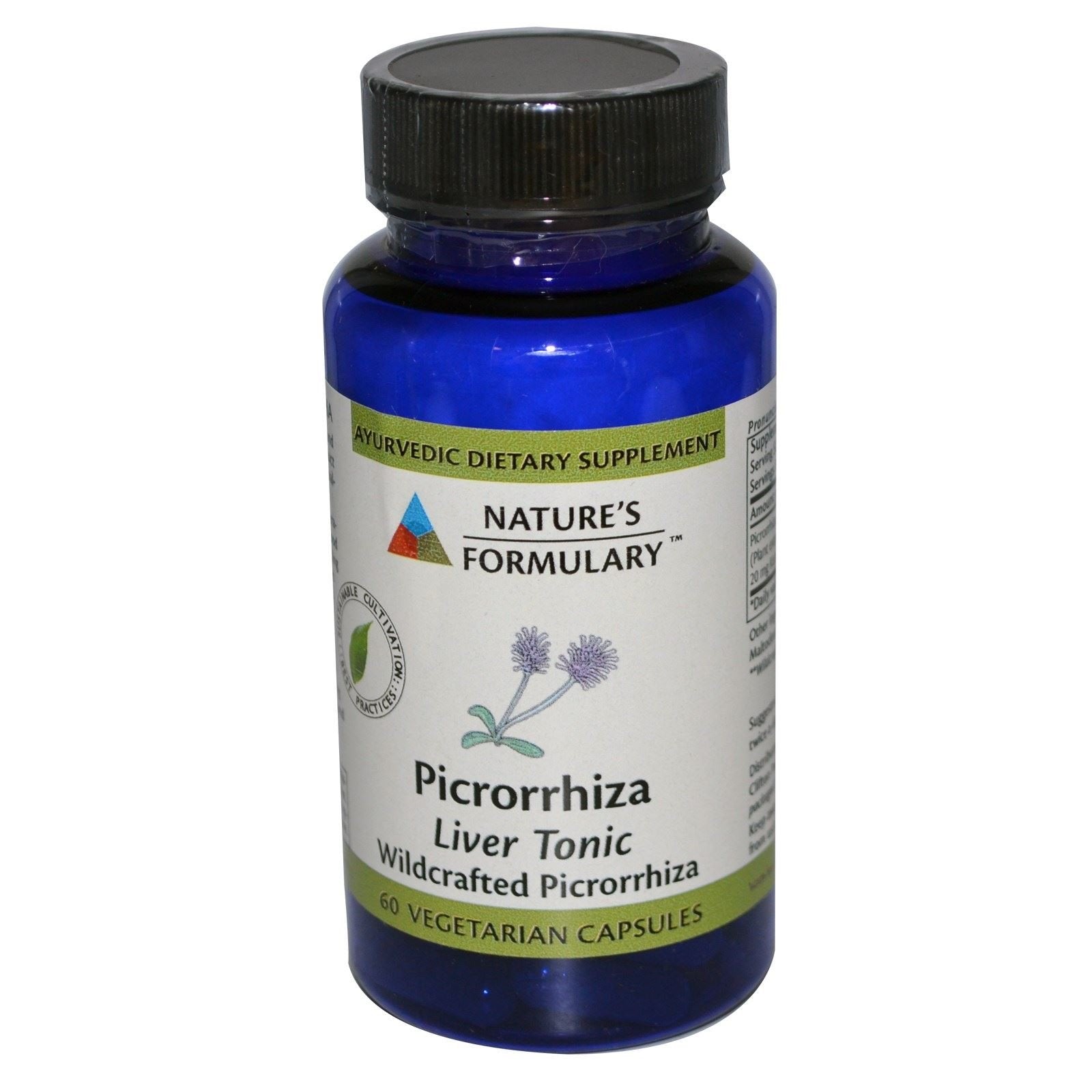 Nature's Formulary Picrorrhiza Vegetarian Capsules, 60 Count